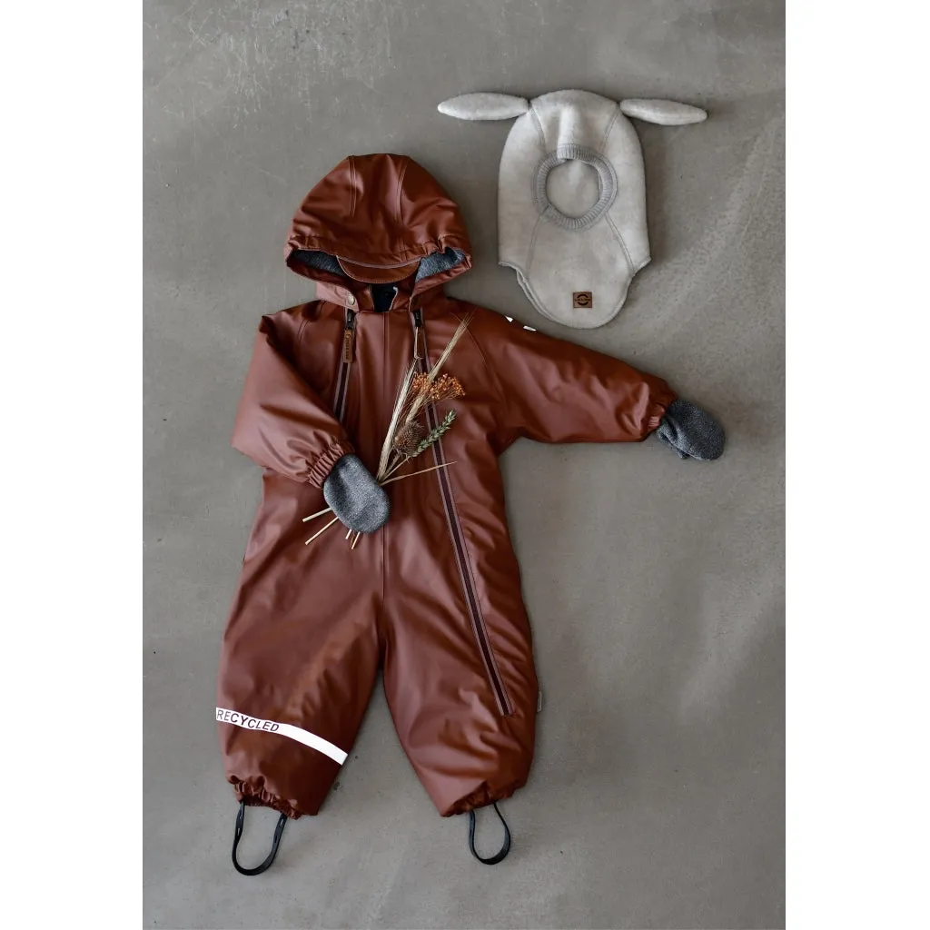 Baby PU Snowsuit - Mink