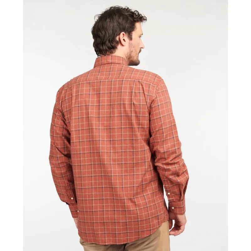 Barbour Pelton Regular Fit Mens Shirt - Garnet Red