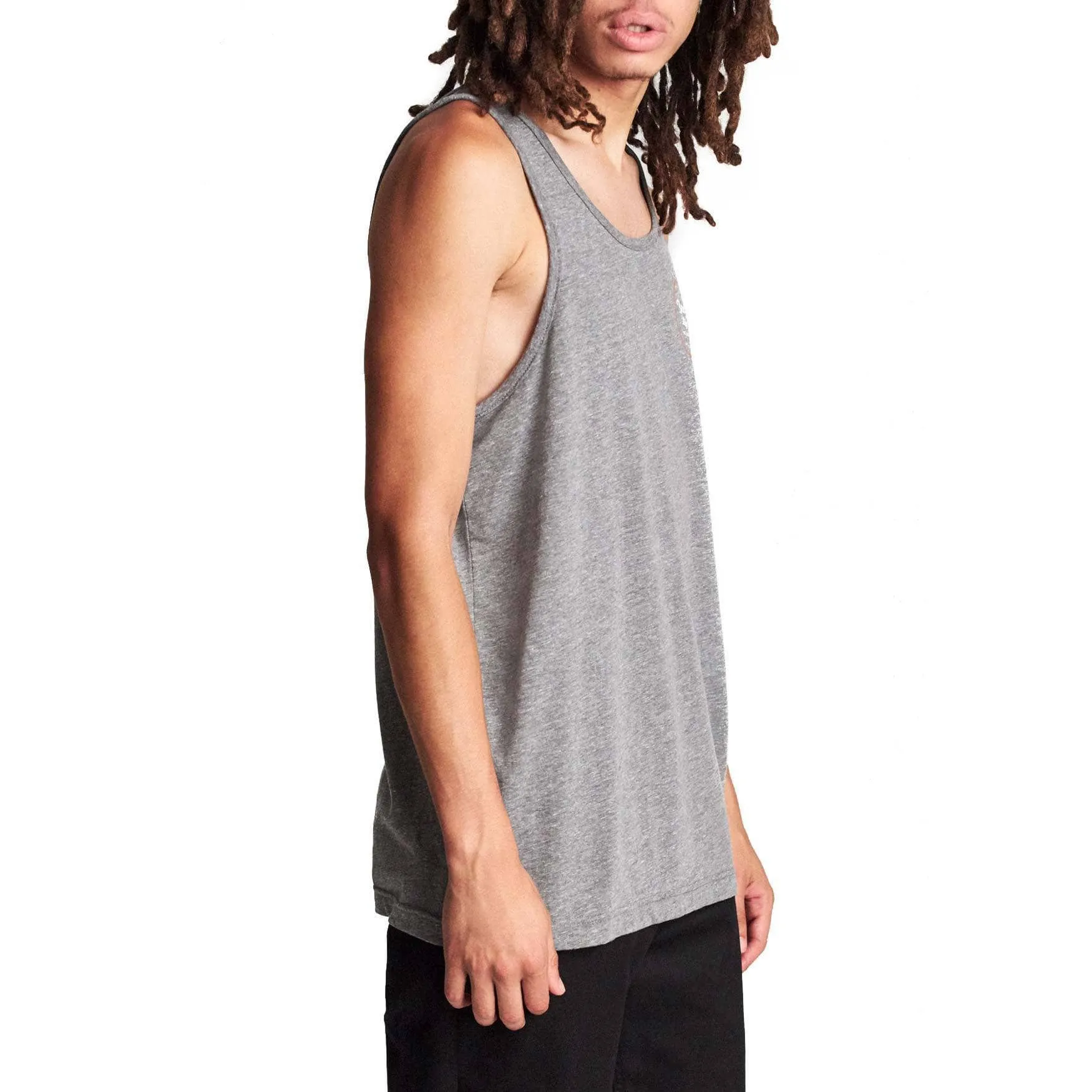 Brixton Wheeler Tank Top Vest - Heather Grey Henna