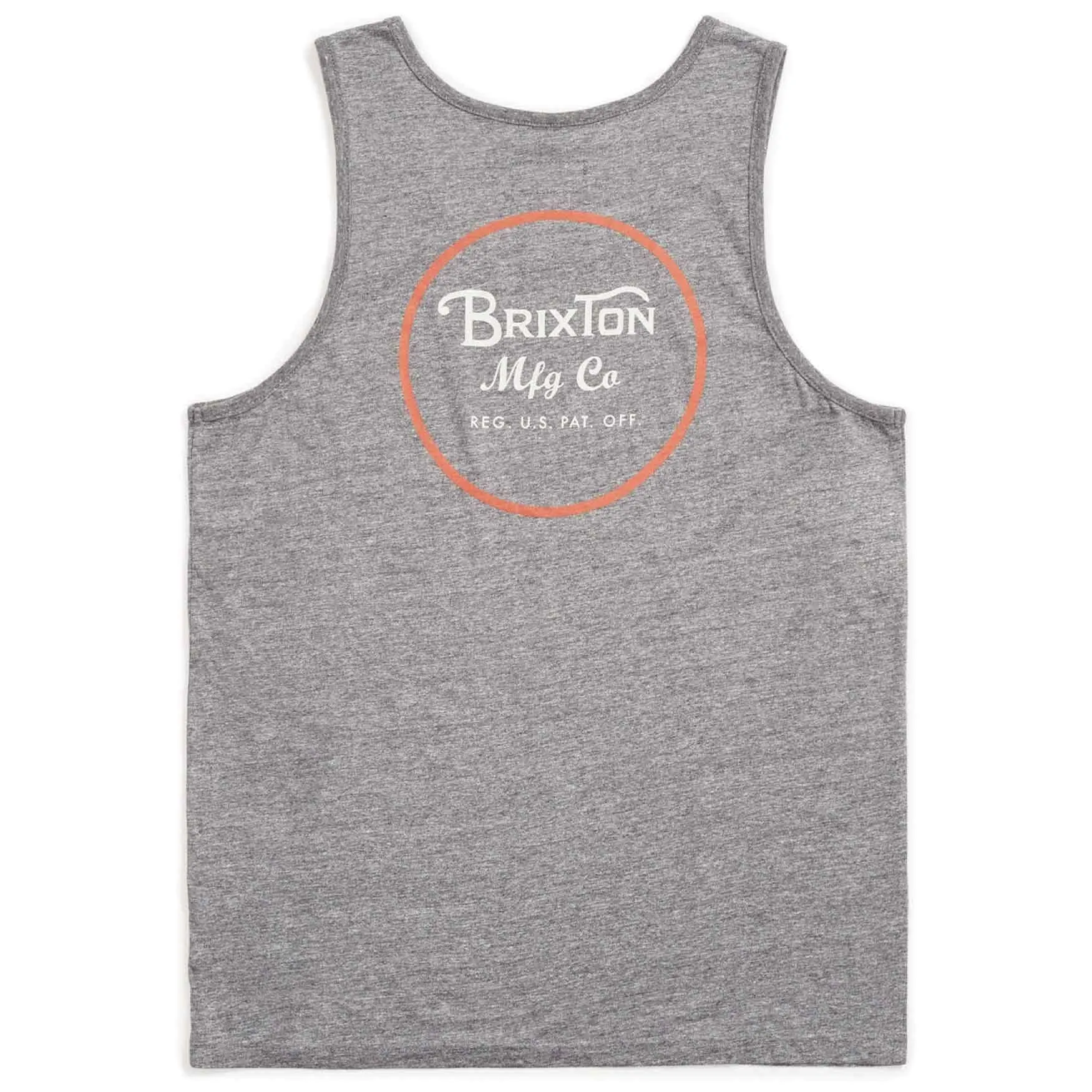 Brixton Wheeler Tank Top Vest - Heather Grey Henna