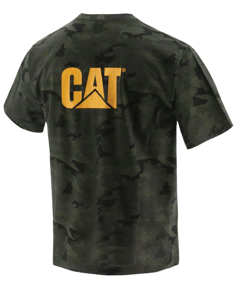 Caterpillar Short Sleeve Trademark T-Shirt - Night Camo