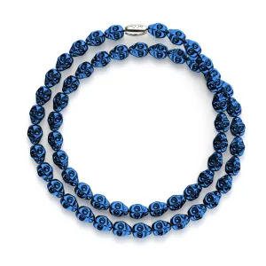 Cobalt | Hematite Skull Wrap