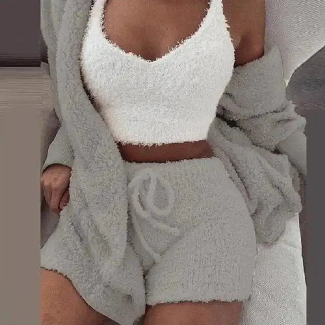 Cosy knit Loungewear 3pcs. – Soft, Warm, and Versatile Loungewear