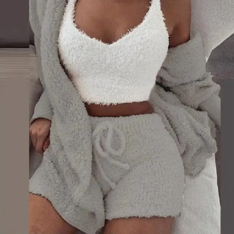 Cosy knit Loungewear 3pcs. – Soft, Warm, and Versatile Loungewear