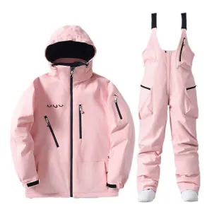 Fashion Insulated Snowboard Jacket & Bibs Set