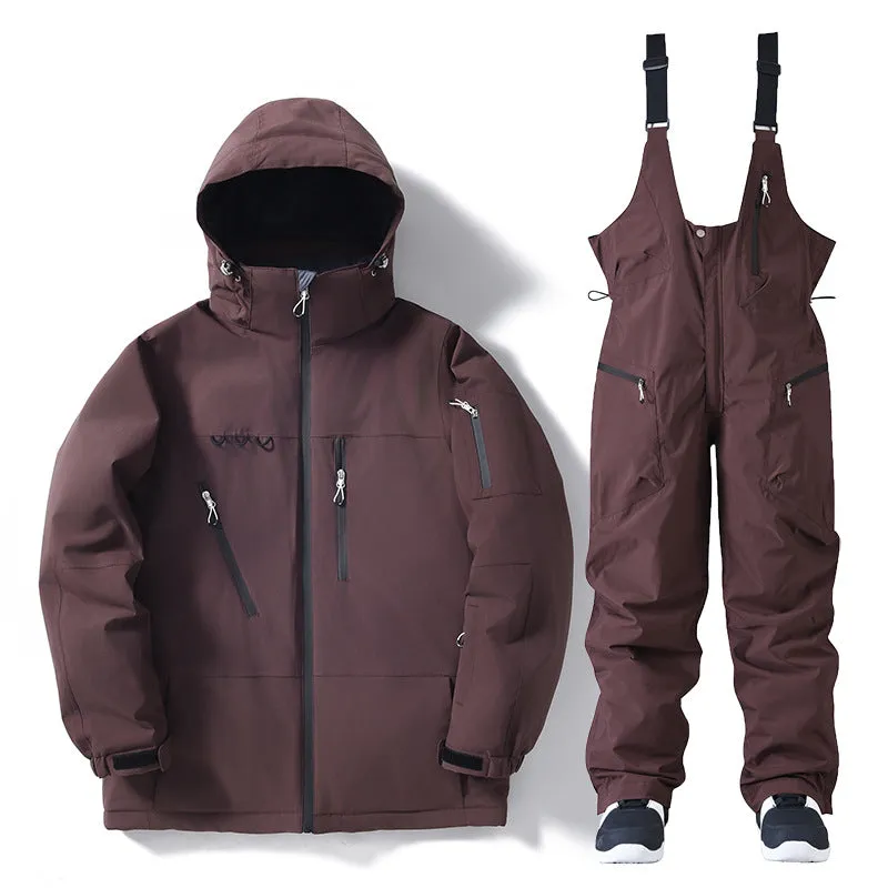 Fashion Insulated Snowboard Jacket & Bibs Set