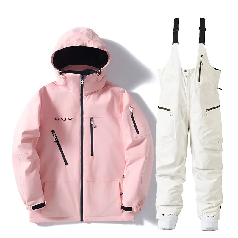 Fashion Insulated Snowboard Jacket & Bibs Set