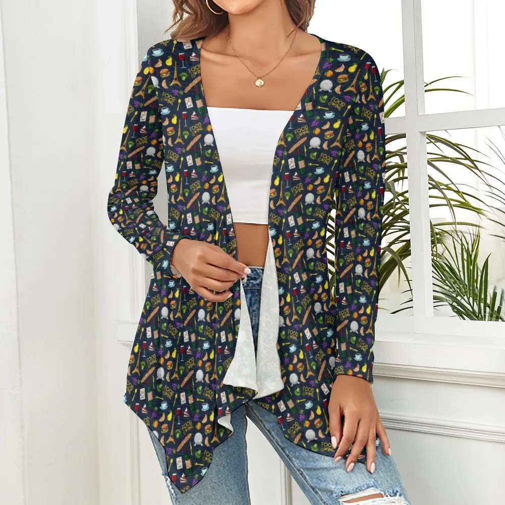 Food And Wine Women's Short Cardigan