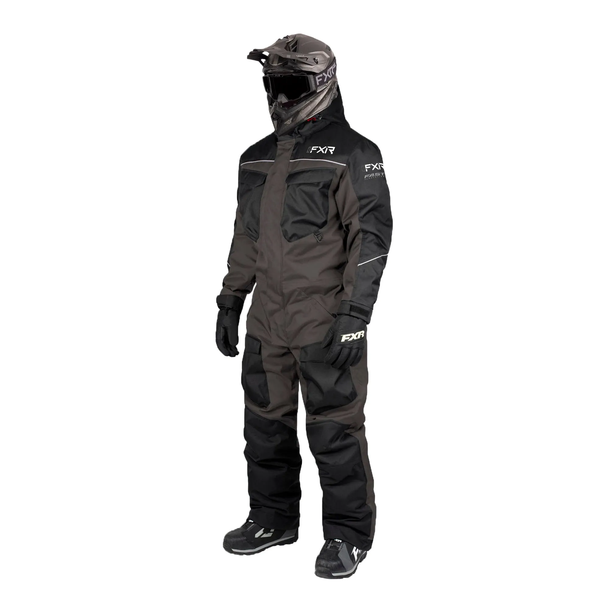 FXR Excursion Snowmobile Monosuit Charcoal/Black Grey