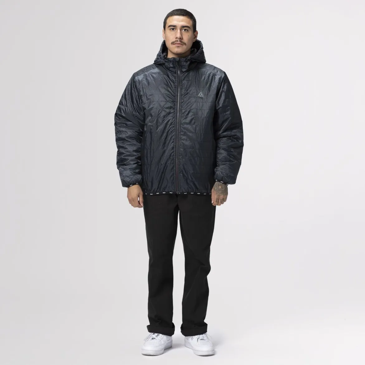 HUF POLYGON QUILTED JACKET // BLACK