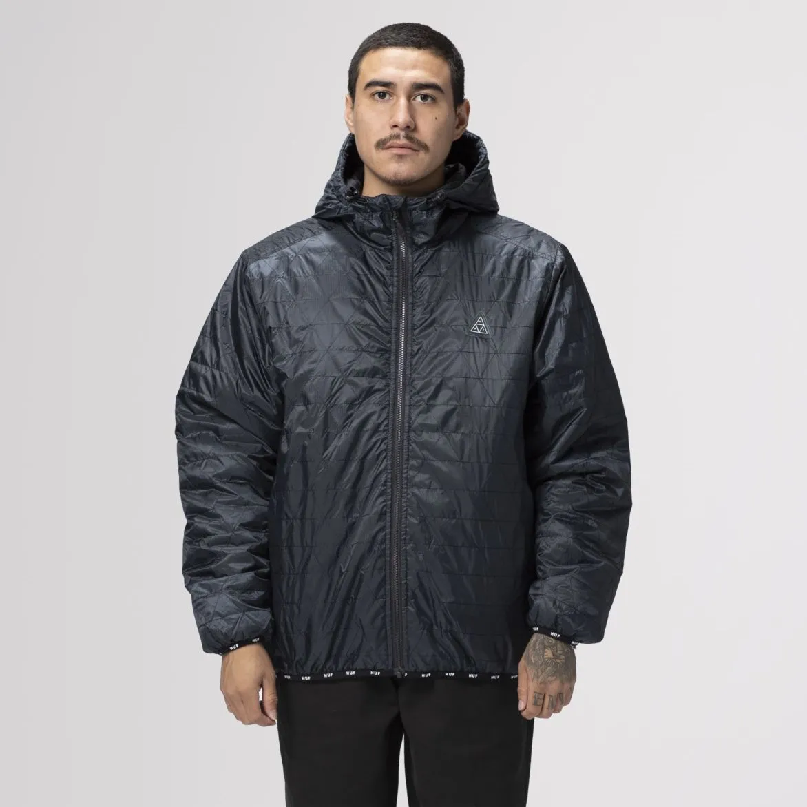 HUF POLYGON QUILTED JACKET // BLACK