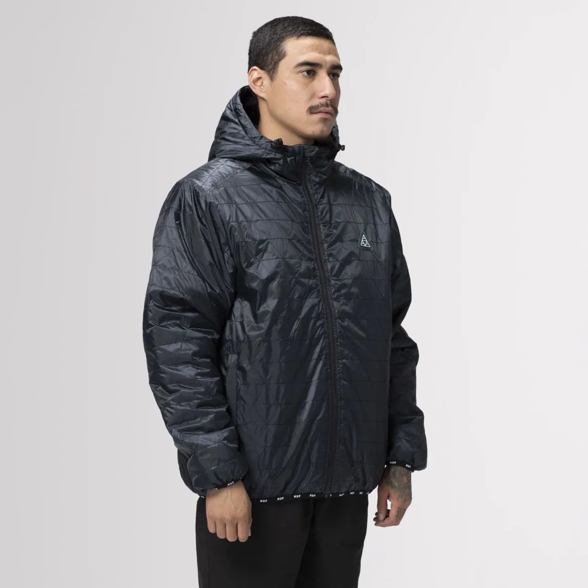 HUF POLYGON QUILTED JACKET // BLACK