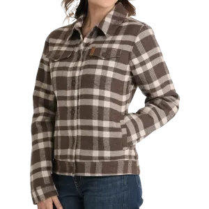 Ladies Plaid Trucker Jacket