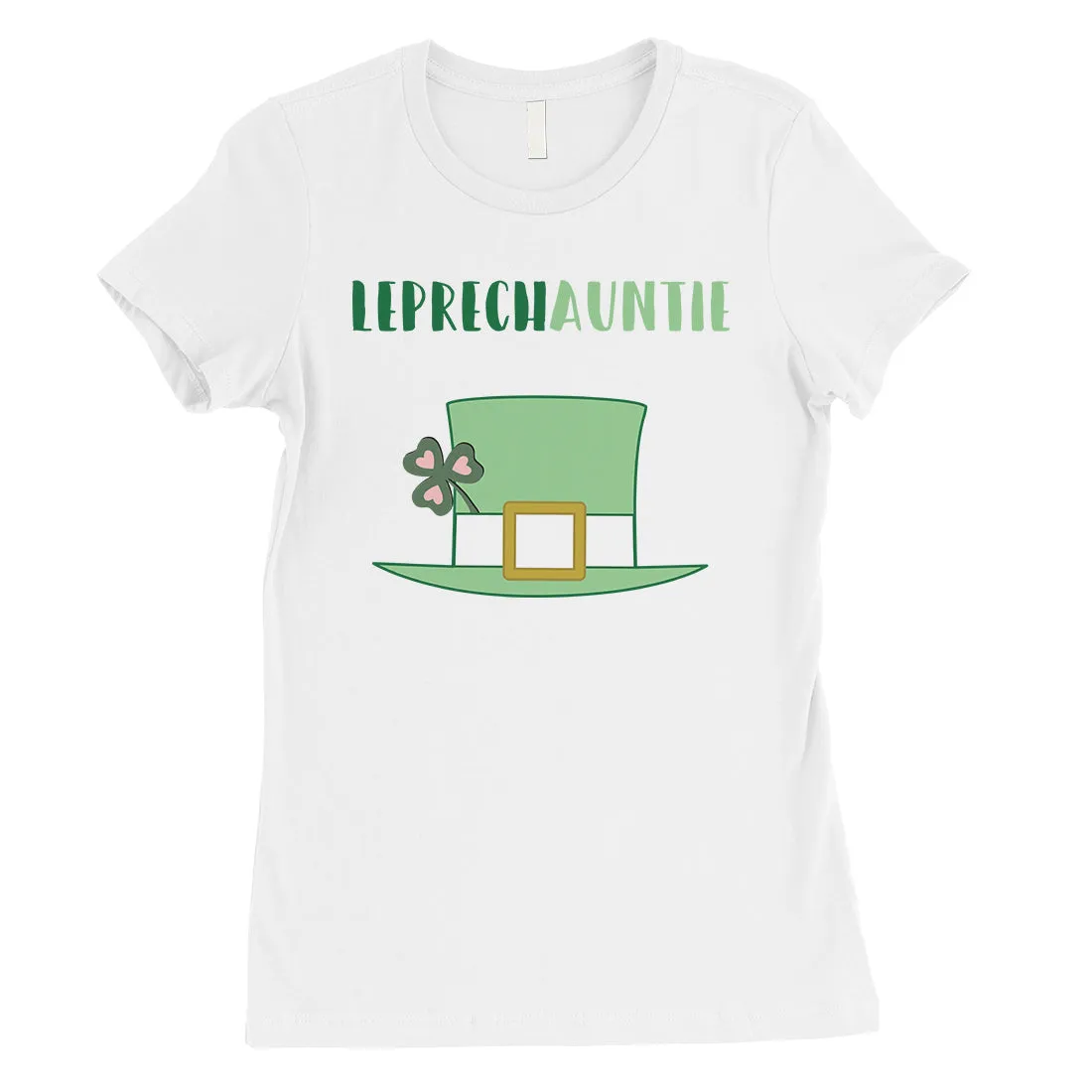 Leprechauntie Aunt Womens Cute St Patricks Outfit Funny Irish Shirt