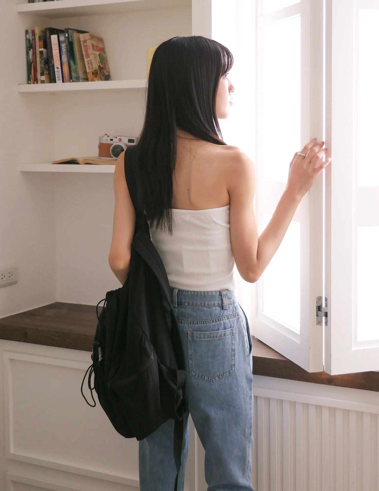 Lucy Padded Top in White