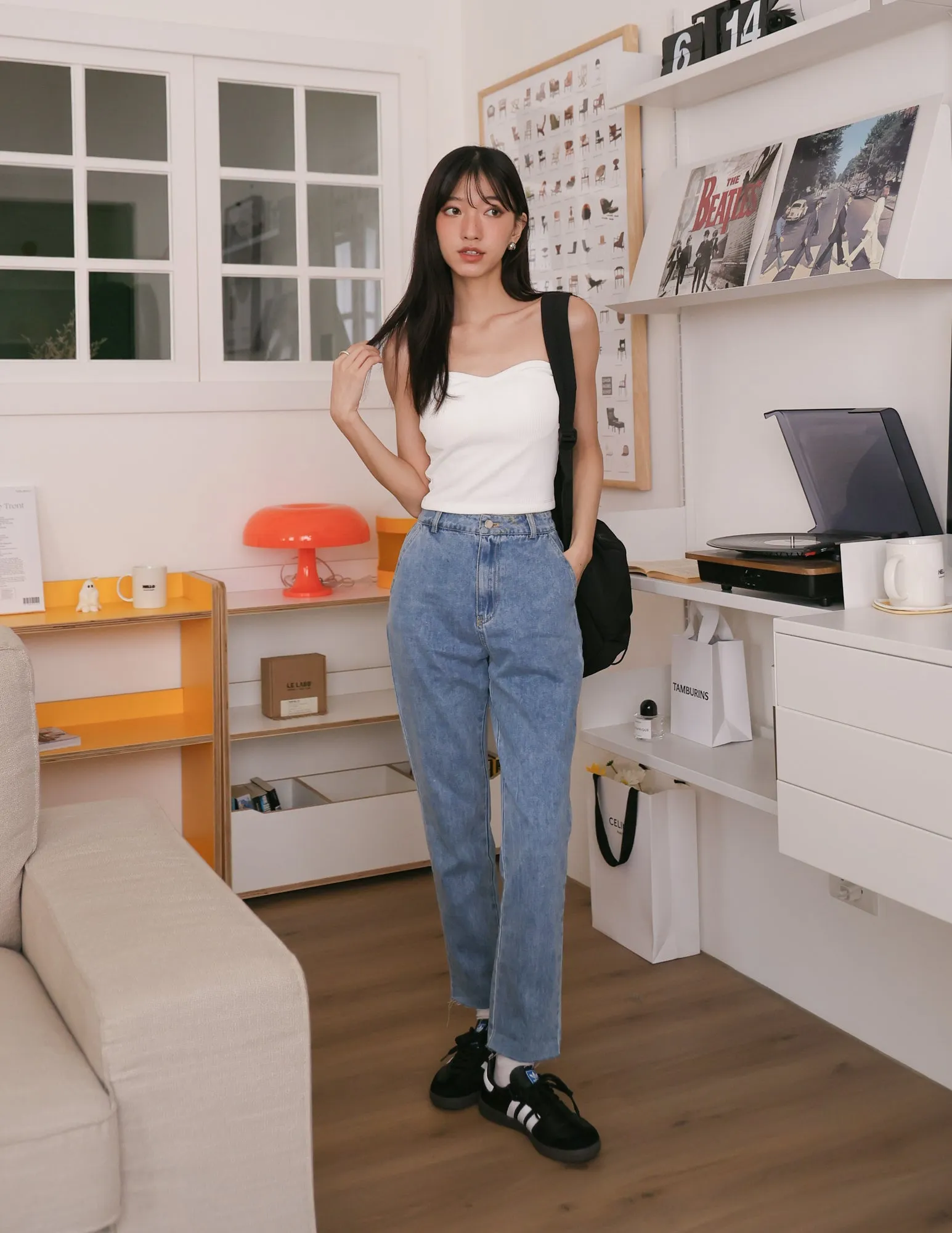 Lucy Padded Top in White