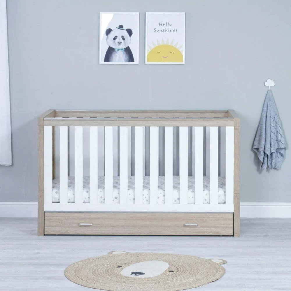 Luno Nursery Furniture Set 2 pcs - Oak & White