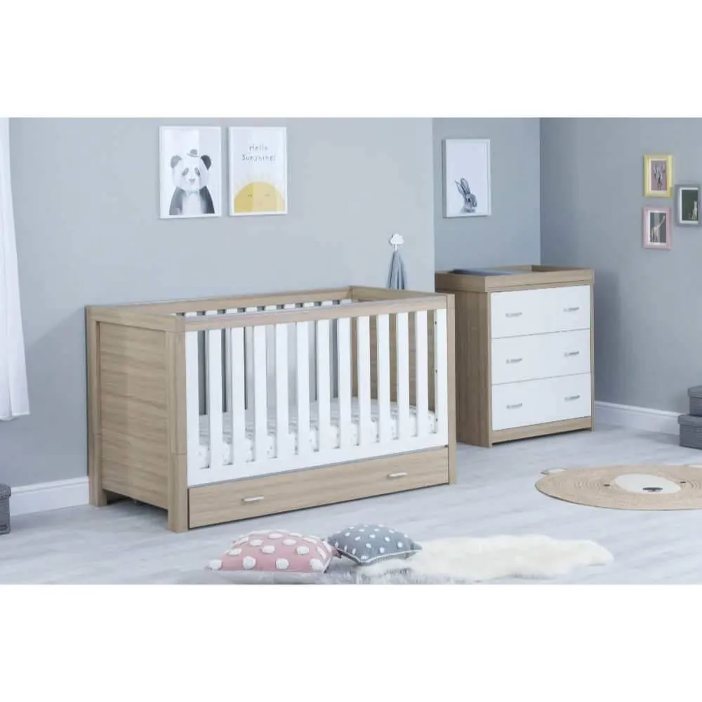 Luno Nursery Furniture Set 2 pcs - Oak & White