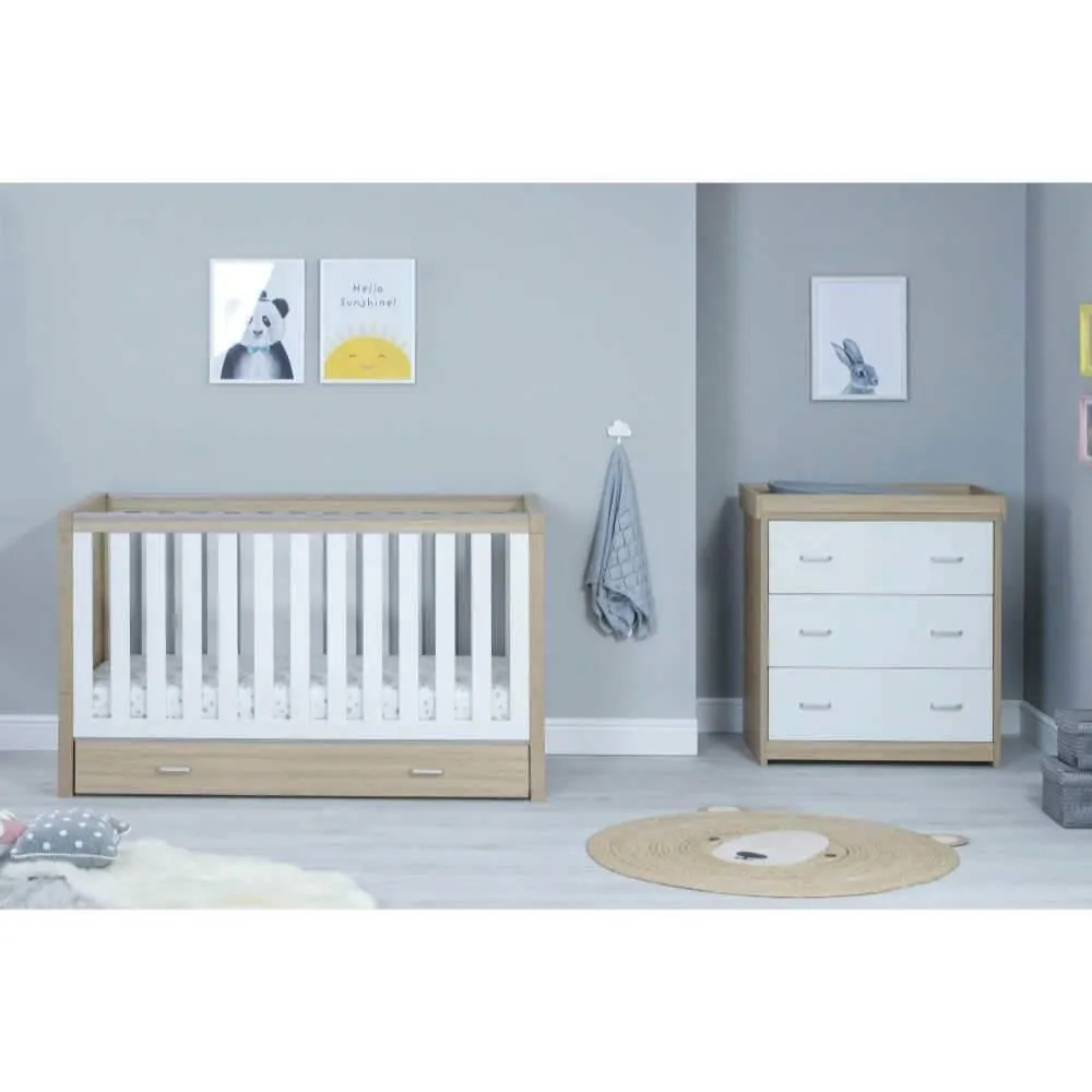 Luno Nursery Furniture Set 2 pcs - Oak & White