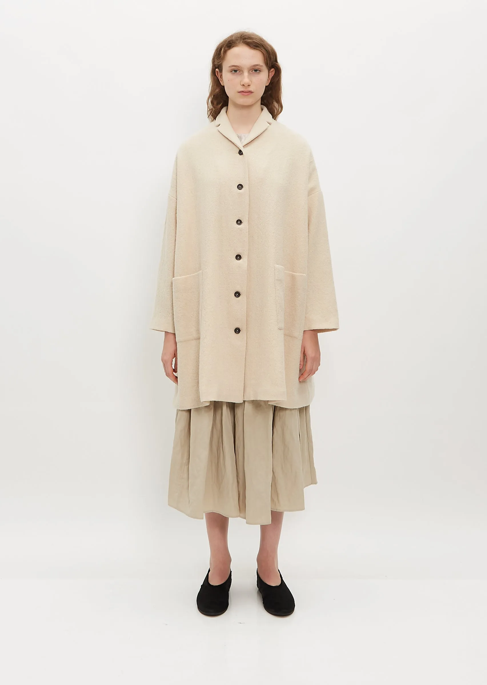 Oversize Fleece Wool Coat