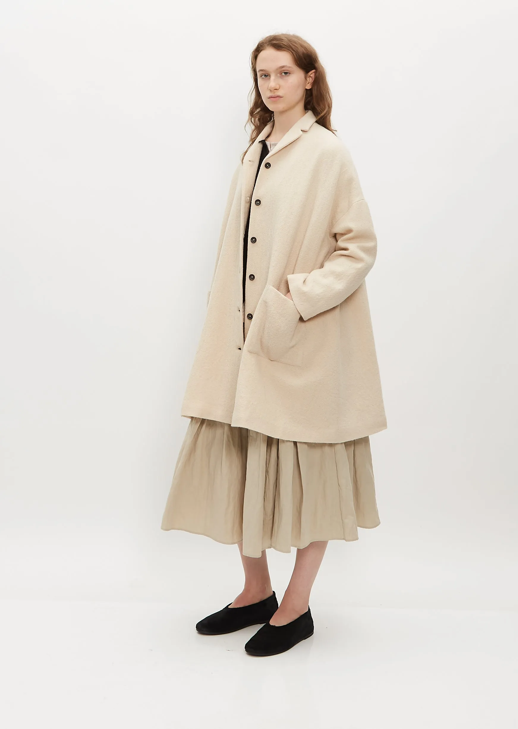 Oversize Fleece Wool Coat