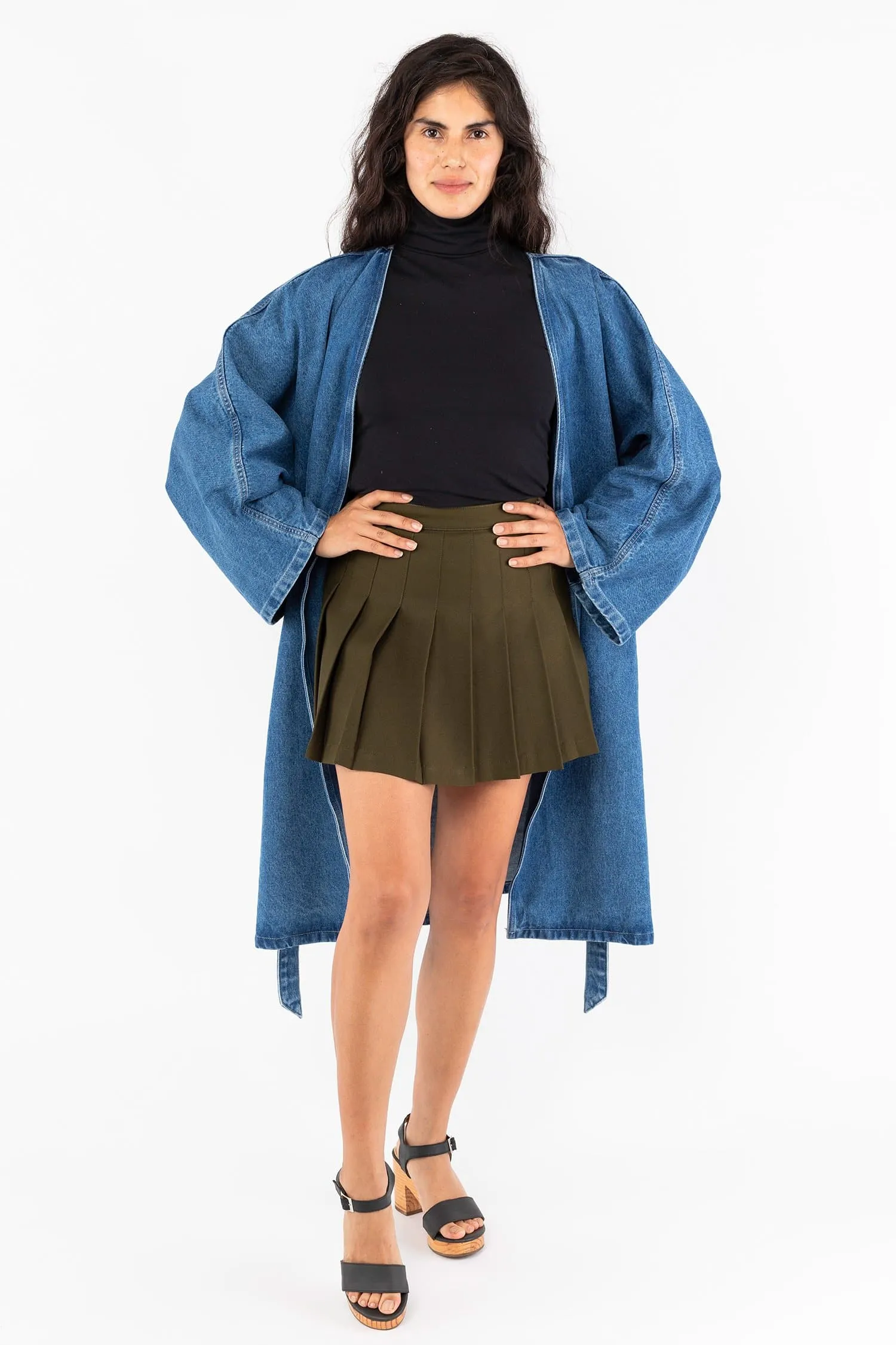 RDNW312 - The Oversized Denim Wrap Coat