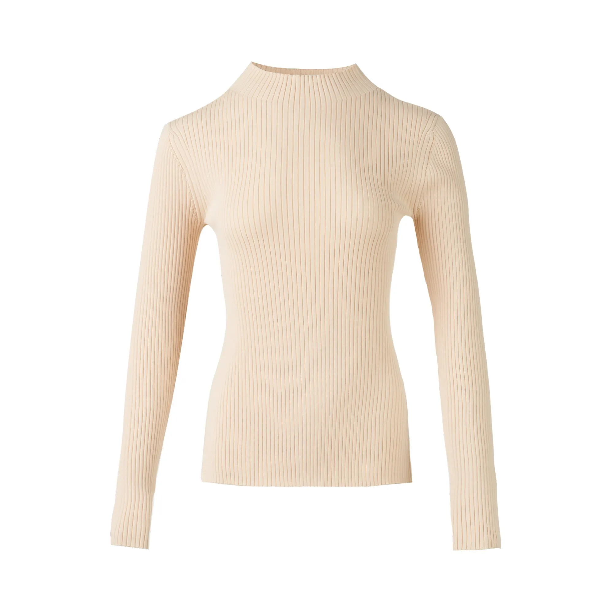 Ribbed Mock Neck Sweater