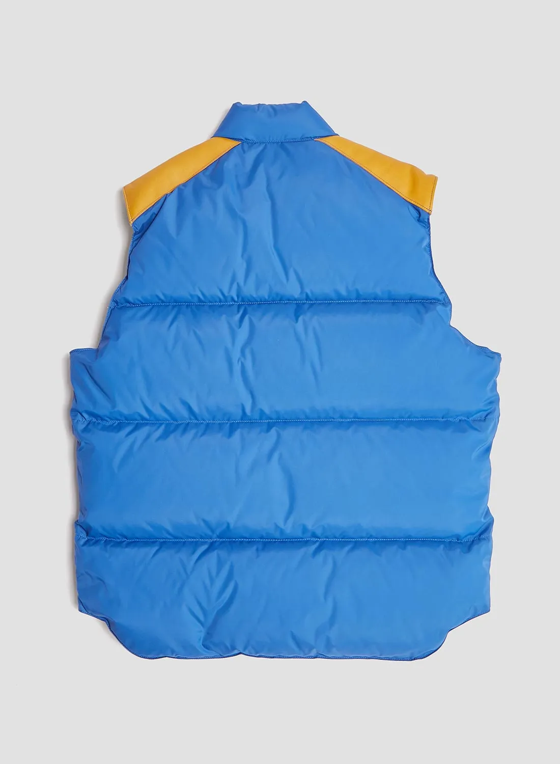 Rocky Mountain Featherbed x Nigel Cabourn Down Vest Clip in Blue