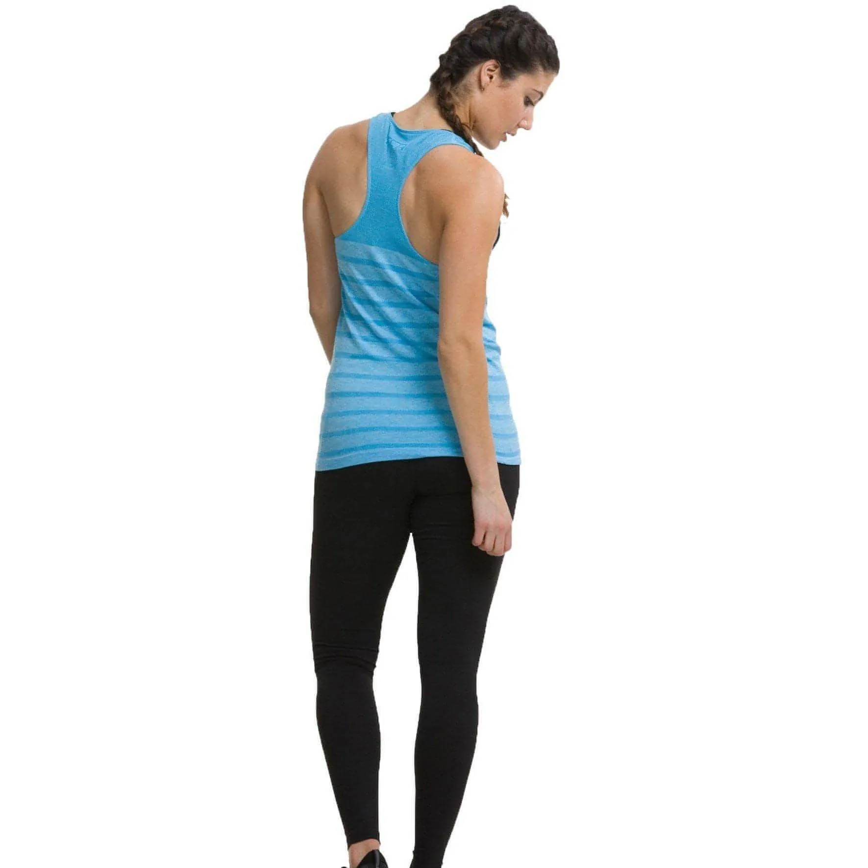 TCA QuickDry SuperKnit Womens Running Vest Tank Top - Blue