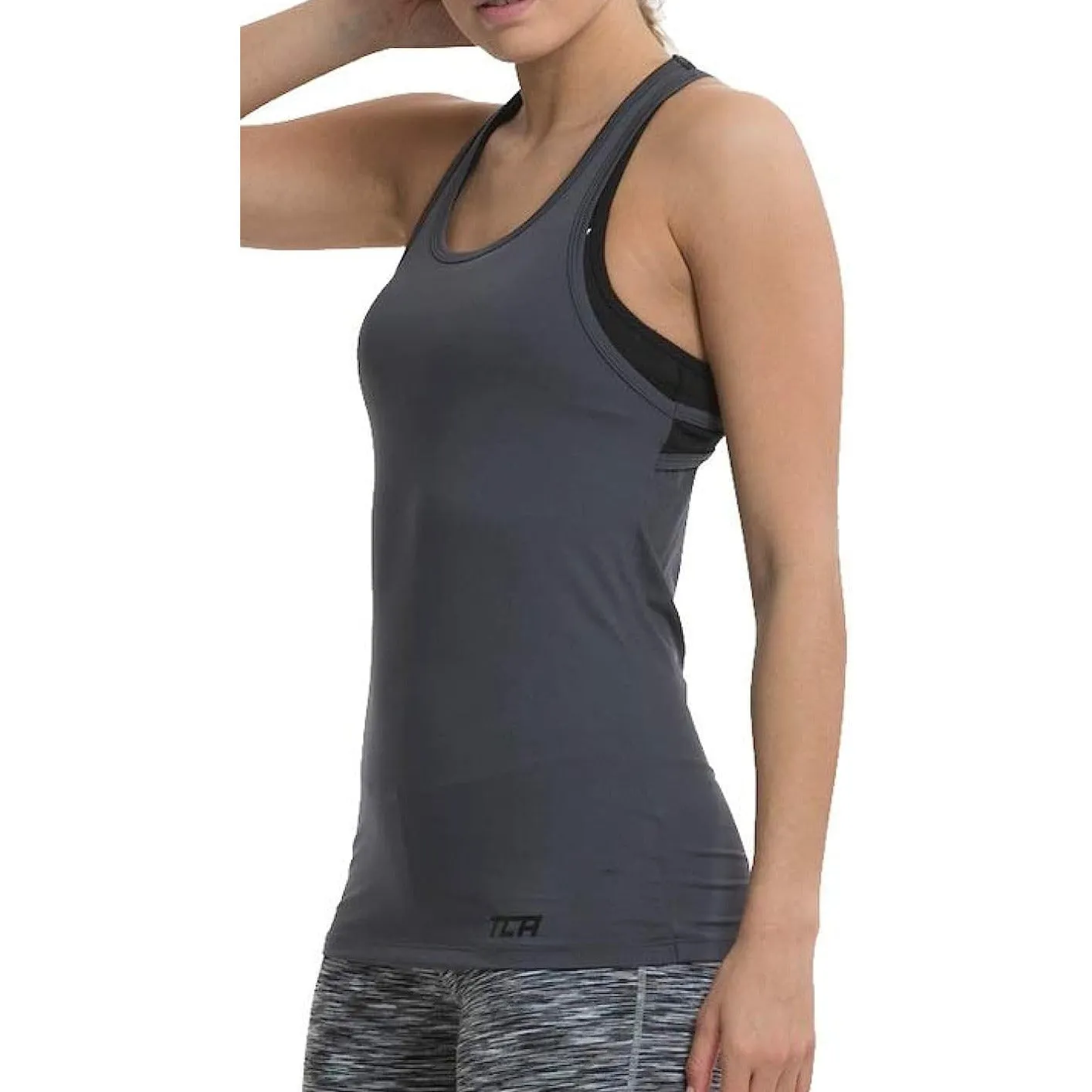 TCA Tech Racerback Womens Running Vest Tank Top - Grey