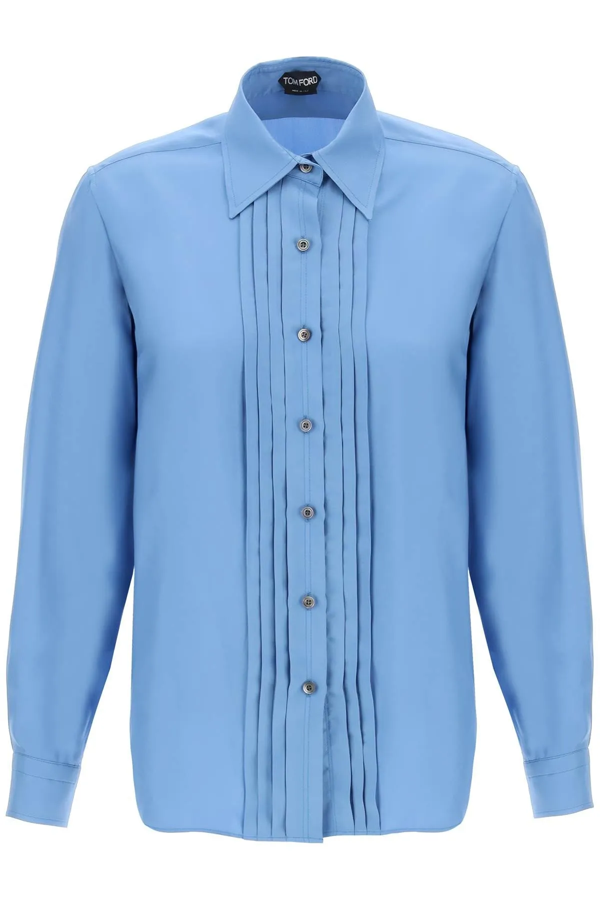 Tom Ford Pleated Bib Shirt With