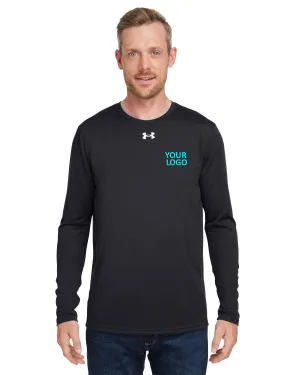 Under Armour Men's Tech Long-Sleeve Branded T-Shirts, Black