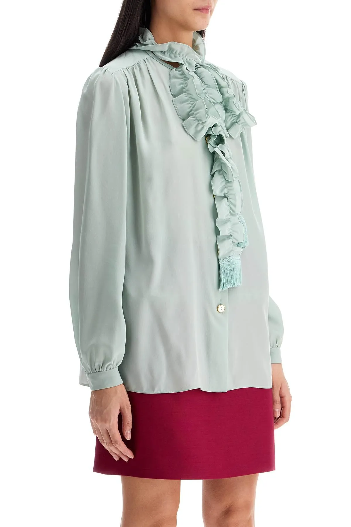 Valentino Garavani Silk Blouse With Bow Detail