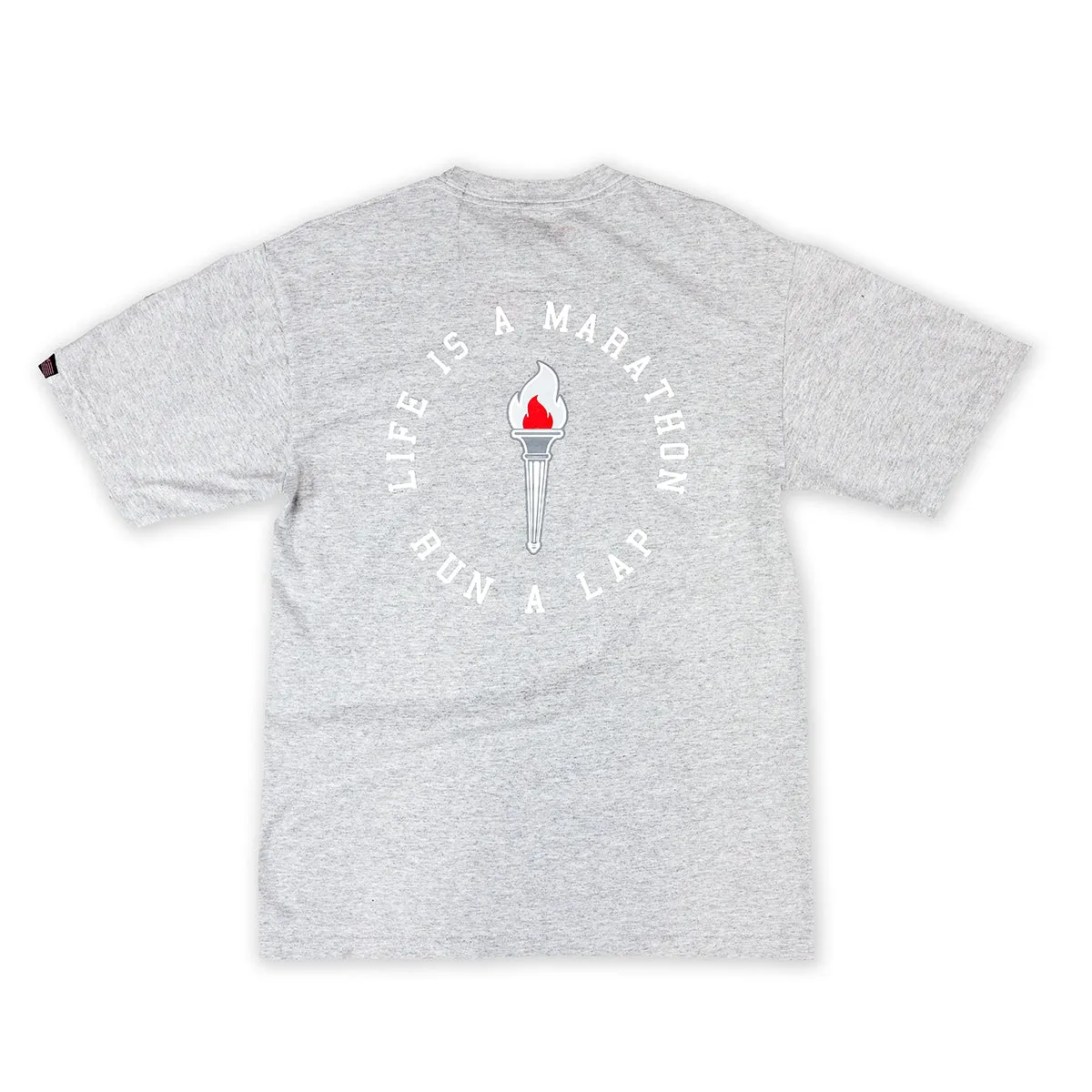 Victory Torch T-Shirt - Soft Grey