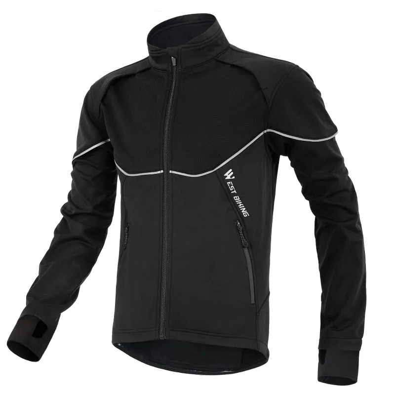 Winter Thermal Cycling Set Bicycle Jacket  Clothes Pants Outdoor Sport Suit Windproof MTB Road Bike Men Sportswear