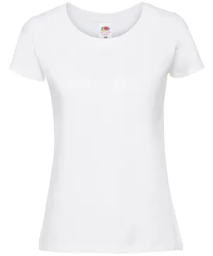 Womens Iconic 195 ringspun premium t-shirt | White